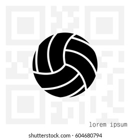 volleyball ball. vector illustration
