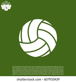volleyball ball. vector illustration