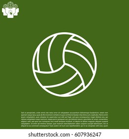volleyball ball. vector illustration