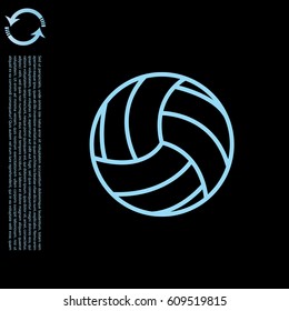 volleyball ball. vector illustration