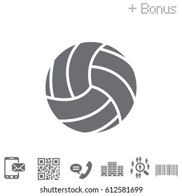 volleyball ball. vector illustration
