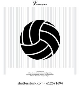 volleyball ball. vector illustration