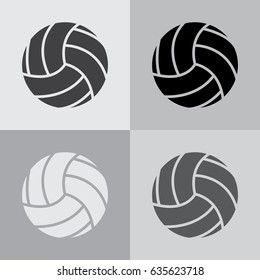 volleyball ball. vector illustration