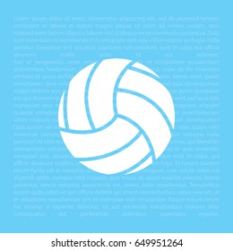 volleyball ball. vector illustration