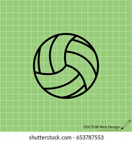 volleyball ball. vector illustration