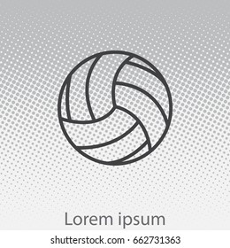 volleyball ball. vector illustration
