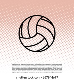 volleyball ball. vector illustration