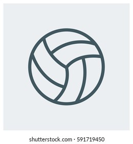 volleyball ball vector illustration. Flat style for graphic and 