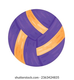 Volleyball-Vektorgrafik einzeln auf weißem Hintergrund