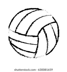 volleyball balloon isolated icon