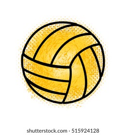 volleyball balloon sport icon