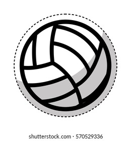 volleyball ballooon isolated icon vector illustration design