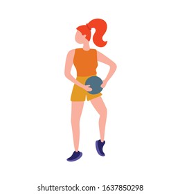 volleyball beach player start service illustration vector 
