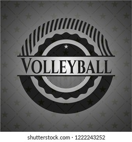 Volleyball black emblem