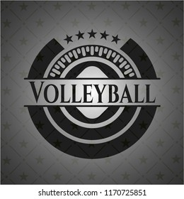 Volleyball black emblem. Vintage.