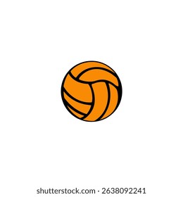 Volleyball bounces centered isolated closeup studio training equipment sports