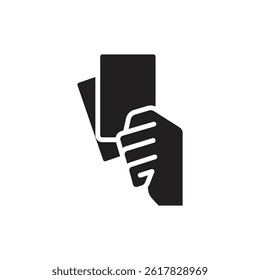 Volleyball Cards Filled Icon Vector Illustration