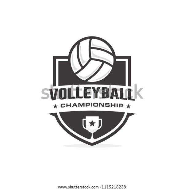 Volleyball Championship Logo Stock Vector (Royalty Free) 1115218238