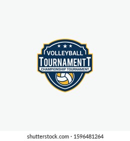 Volleyball Club Badges Logos Stock Vector (Royalty Free) 1596481264 ...