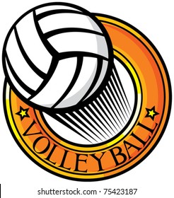 volleyball club emblem (label, design)