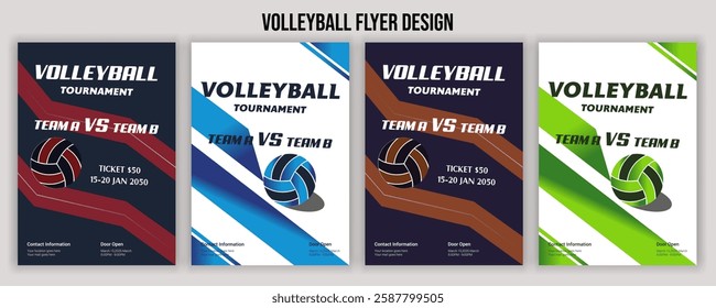 volleyball club flyer, brochure, banner, poster. Vector. For sport club emblem. Vintage monochrome label, patch with volleyball ball,brochure. Vector illustration. For sport club emblem. Vintage monoc