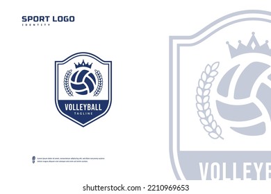 Volleyball Club Logo, Volleyball Tournament Emblems Template. Sport Team Badge Vector Design