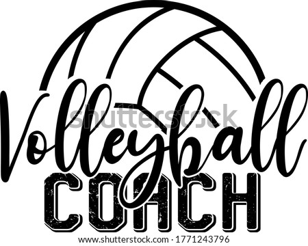  Volleyball coach quote. Volleyball ball vector