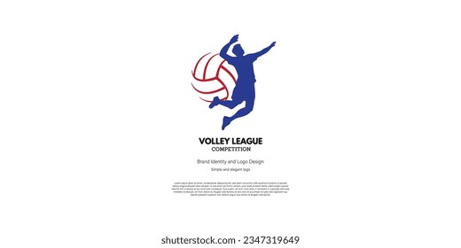 volleyball competition and championship logo design for graphic designer and web developer