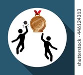 Volleyball concept with icon design, vector illustration 10 eps graphic.