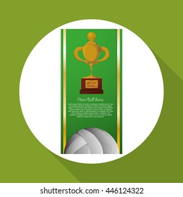 Volleyball concept with icon design, vector illustration 10 eps graphic.
