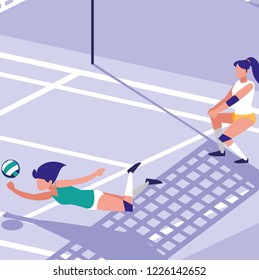 volleyball court design