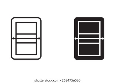 Volleyball court icon set. Illustration of flat vectors.