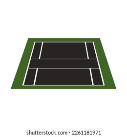 volleyball court icon vector illustration symbol design