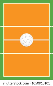Volleyball court vector