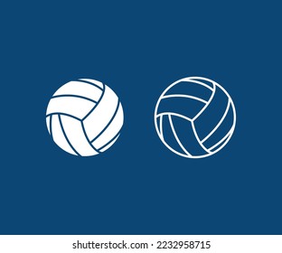  Volleyball cute design silhoutte and colored