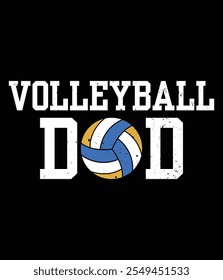 Volleyball Dad Clothing Retro Vintage Design