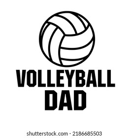 Volleyball Dad Vector Design Printing On Stock Vector (Royalty Free ...