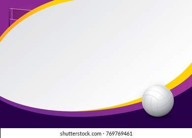 Volleyball design background. Vector illustration