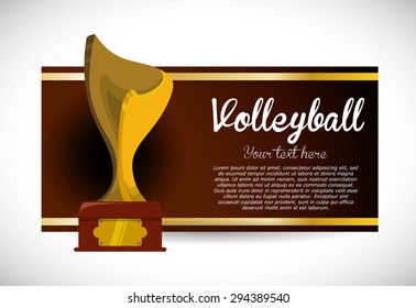 Volleyball digital design, vector illustration 10 eps graphic