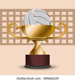 Volleyball digital design, vector illustration 10 eps graphic