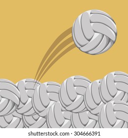 Volleyball digital design, vector illustration 10 eps graphic