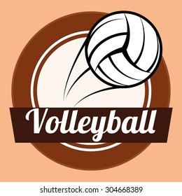 Volleyball digital design, vector illustration 10 eps graphic
