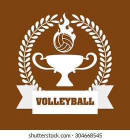 Volleyball digital design, vector illustration 10 eps graphic