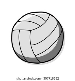 Volleyball Doodle Stock Vector (Royalty Free) 307918532 | Shutterstock