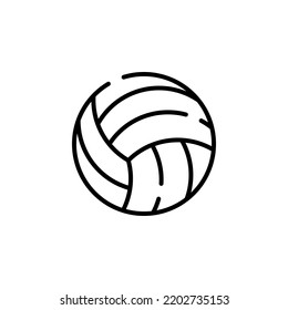 Volleyball Dotted Line Icon Vector Illustration Logo Template. Suitable For Many Purposes.