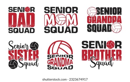 Volleyball Family T shirt Design Bundle, Vector Volleyball T shirt  design, Volleyball shirt,  Volleyball typography T shirt design Collection