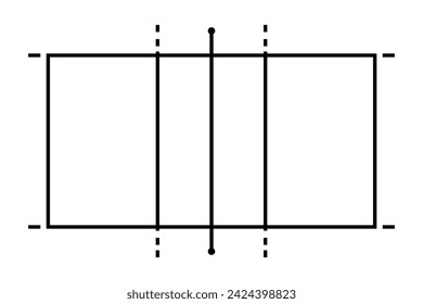 Volleyball field, court sport background