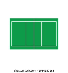 volleyball field icon vector sign symbol