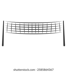 Volleyball field set icon design template