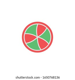 Volleyball flat icon vector - football icon 